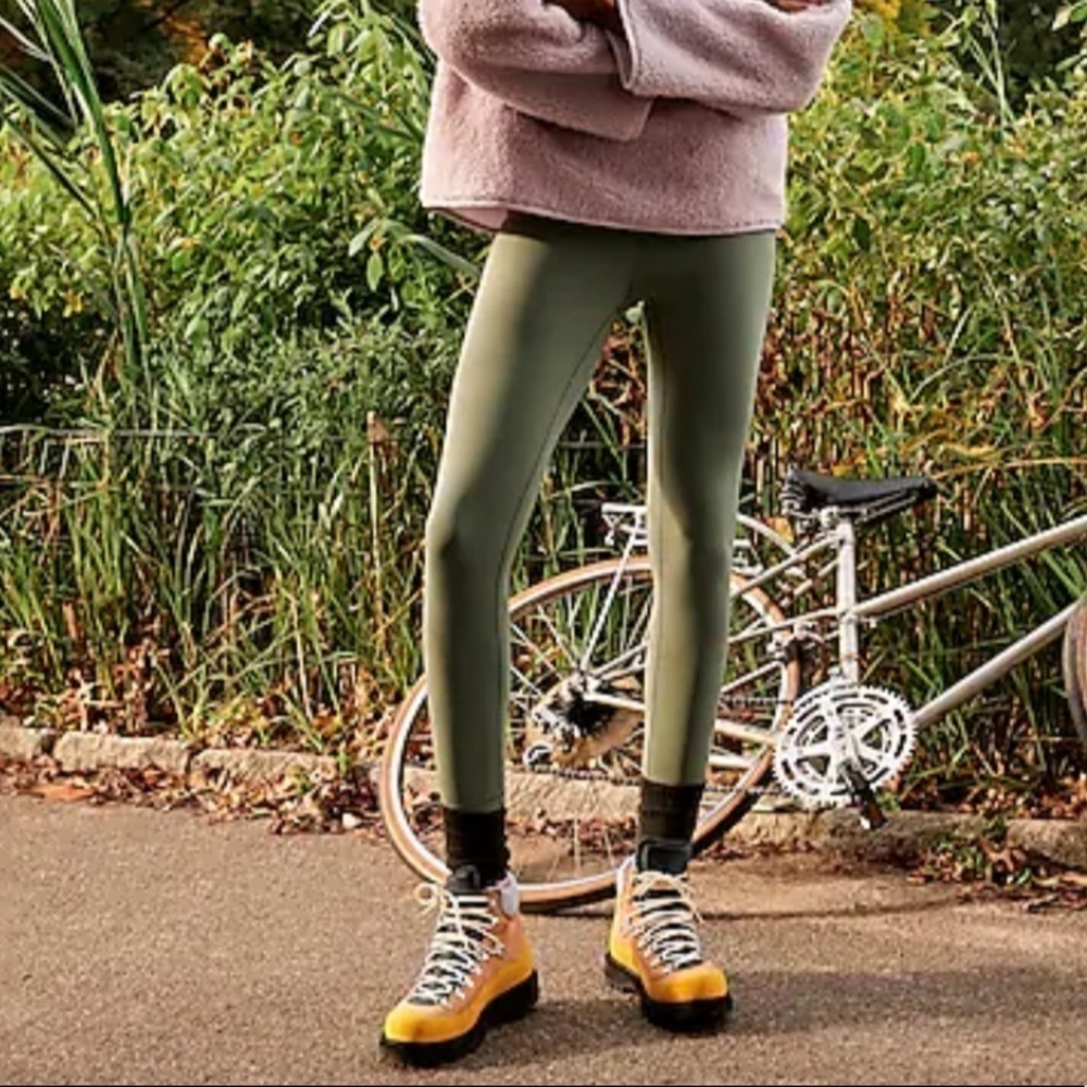J crew high rise 7/8 leggings signature flex pale cypress